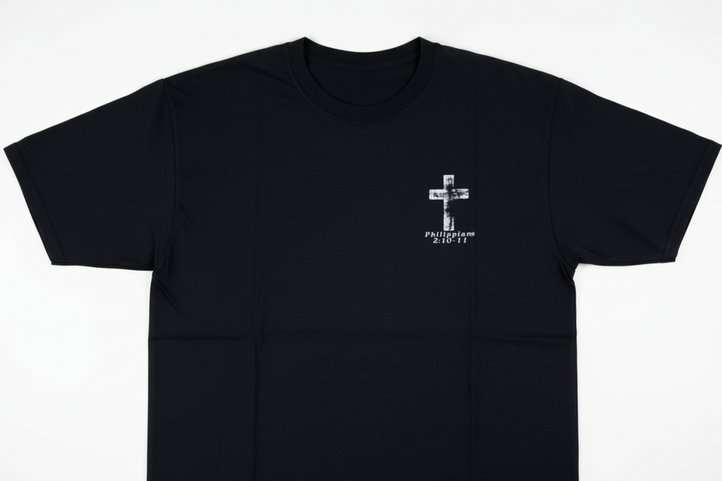 JESUS CHRIST IS LORD WITH SMALL CROSS AND SCRIP INFRONT